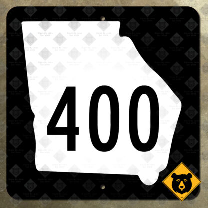 Georgia State Route 400 highway marker