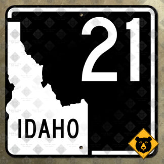 Idaho State Highway 21 route sign