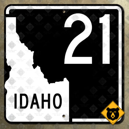 Idaho State Highway 21 route sign
