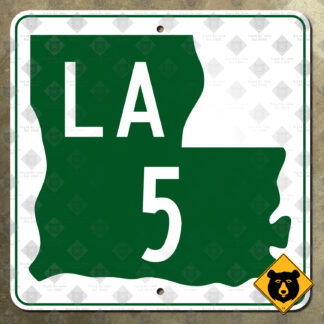Louisiana Highway 5 state route marker sign