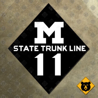 Michigan M-11 state highway marker (1920)