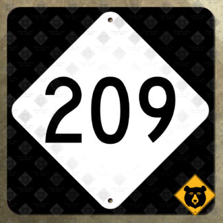 North Carolina Highway 209 route marker