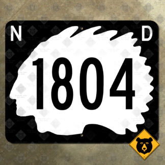 North Dakota Highway 1804 route marker sign