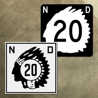 North Dakota Highway 20 route marker