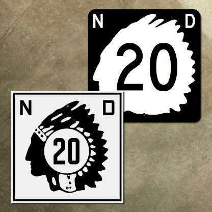 North Dakota Highway 20 route marker