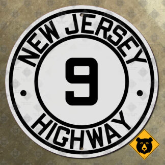 New Jersey Route 9 highway marker