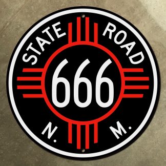 New Mexico State Road 666 highway marker