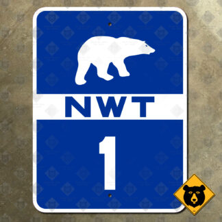 Northwest Territories Highway 1 (Mackenzie Highway) route sign