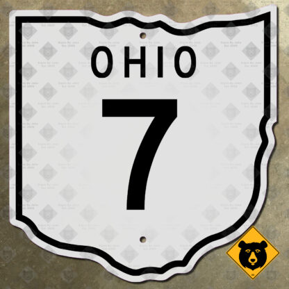 Ohio State Route 7 marker
