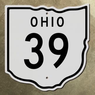 Ohio State Route 39 marker