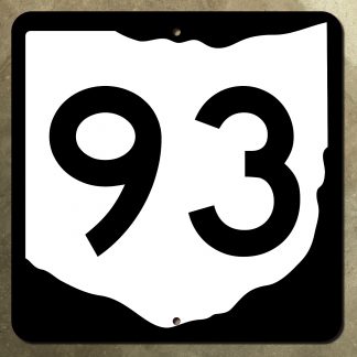 Ohio State Route 93 marker