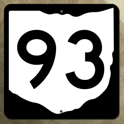 Ohio State Route 93 marker