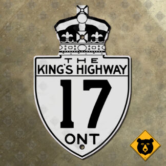 Ontario King's Highway 17 route marker