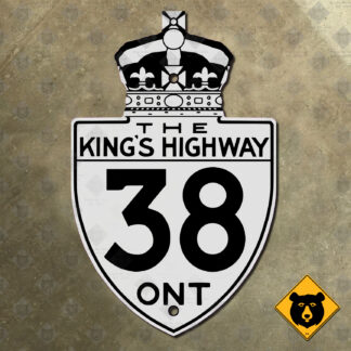 Ontario King's Highway 38 route marker
