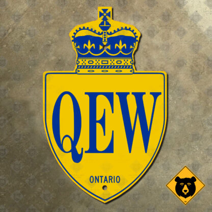Ontario Queen Elizabeth Way route marker (1997)