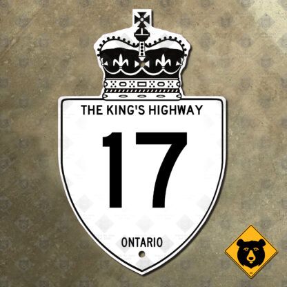 Ontario King's Highway 17 route marker (1960)
