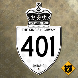 Ontario King's Highway 401 route marker