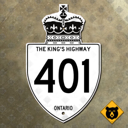 Ontario King's Highway 401 route marker