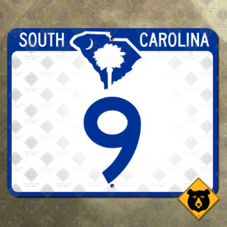South Carolina Highway 9 state route sign