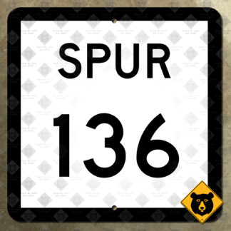 Texas State Highway Spur 136 route marker
