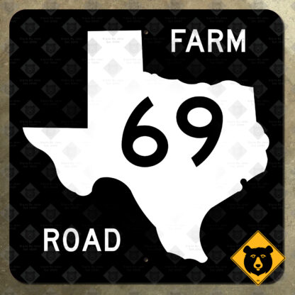 Texas Farm to Market Road 69 highway marker (1965)