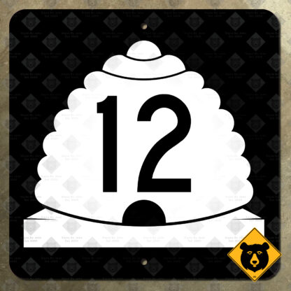 Utah State Route 12 highway marker
