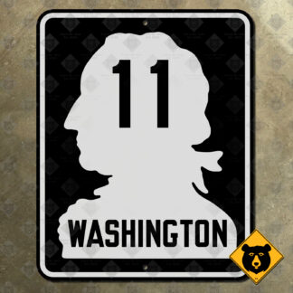 Washington State Route 11 highway marker sign