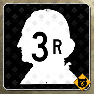 Washington Secondary State Highway 3R route marker sign