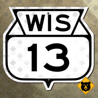 Wisconsin Highway 13 route marker