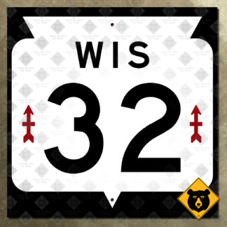 Wisconsin Highway 32 route marker (1965)