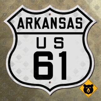 Arkansas US Route 61 highway marker