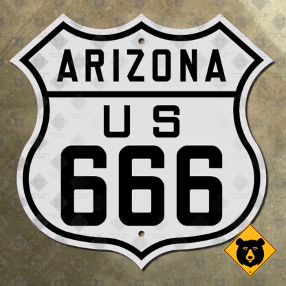 Arizona US Route 666 highway marker