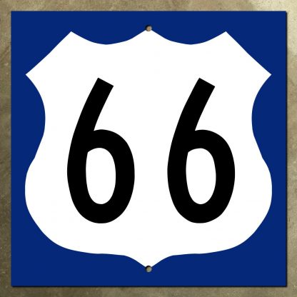 Arizona 1961 US Route 66 colored directional highway marker