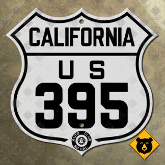 California (ACSC) US Route 395 highway sign