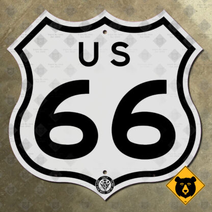 California US Route 66 highway marker (1956)