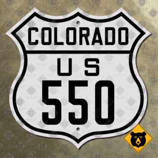 Colorado US Route 550 highway marker