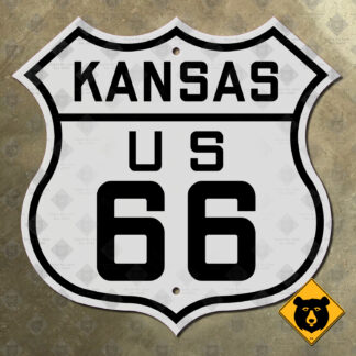 Kansas US Route 66 highway marker