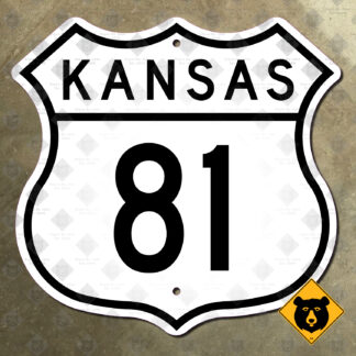 Kansas US Route 81 highway marker (1957)