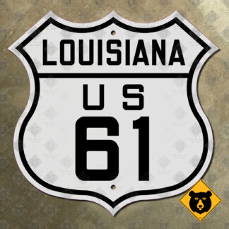 Louisiana US Route 61 highway marker