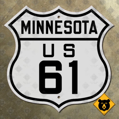 Minnesota US Route 61 highway marker