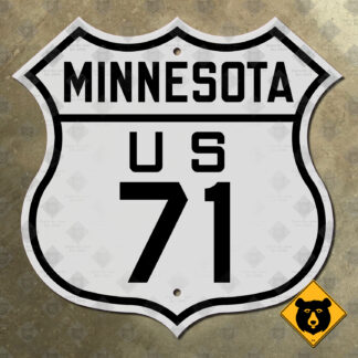 Minnesota US Route 71 highway sign