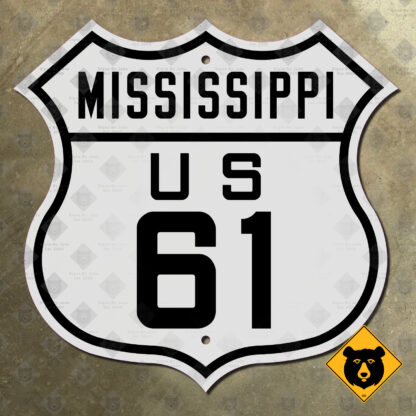 Mississippi US Route 61 highway marker