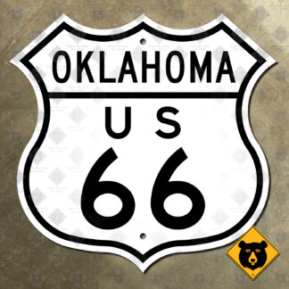 Oklahoma US Route 66 highway marker (1948)