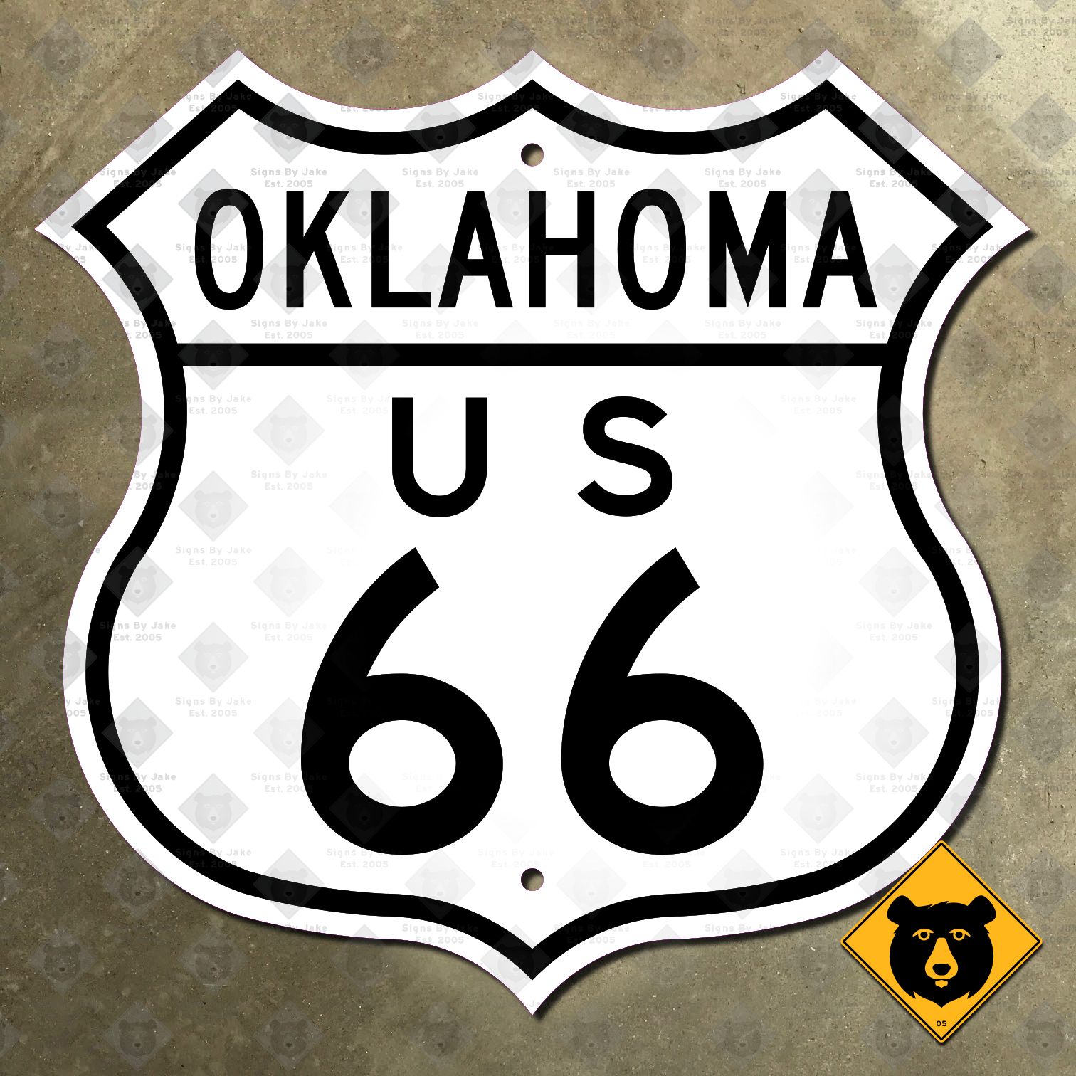 Oklahoma US Route 66 highway marker (1948)