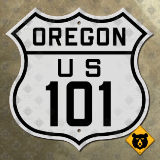 Oregon US Route 101 highway marker