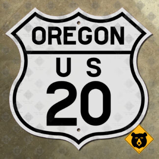 Oregon US Route 20 highway marker
