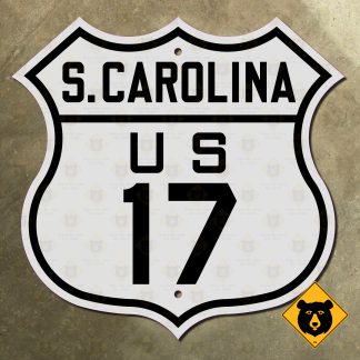 South Carolina US Route 17 highway marker