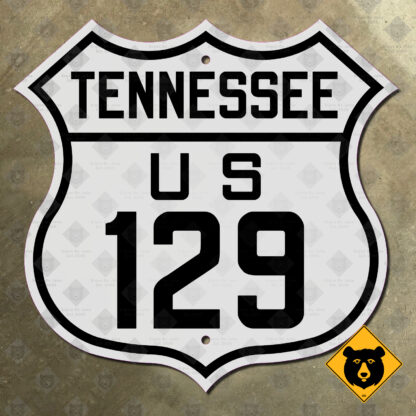 Tennessee US Route 129 highway marker