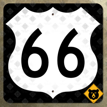 US Route 66 highway marker