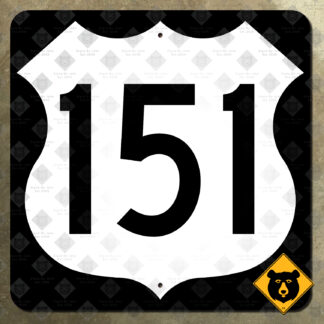 US Route 151 highway marker